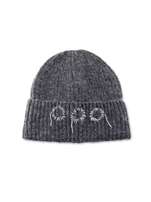 000 Hand Stitch Beanie / Charcoal