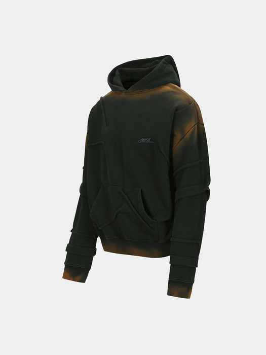 MARDRO GRADIENT HOODIE atb1080m(BLACK)