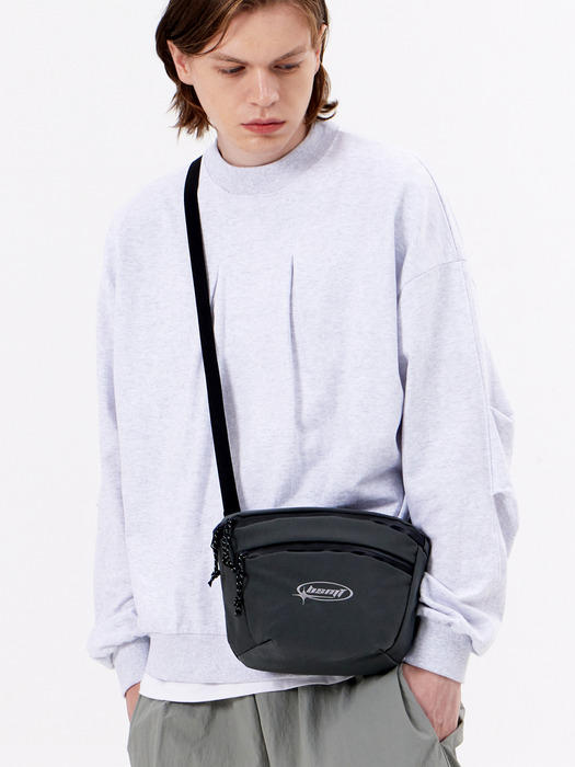Washed Nylon Essential Light Minicrossbag_Gray