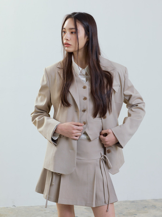 athlet tailored jacket _beige_24ss