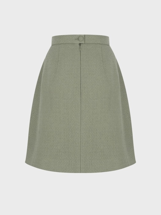 Textured Mini Skirt Olive