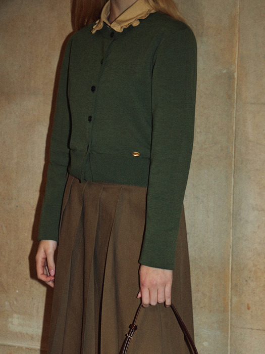 Two-In-One Knit Top Khaki