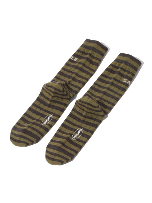 sadsmile stripe socks_CRLAX24121KHX
