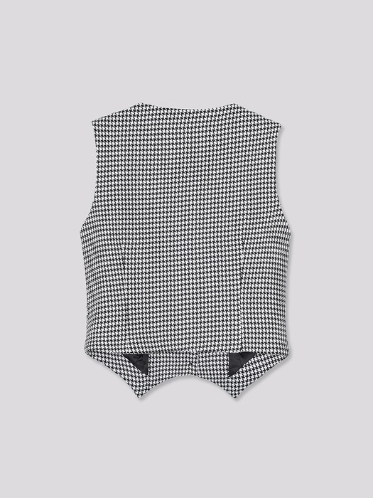 Hound Tooth Pattern Vest