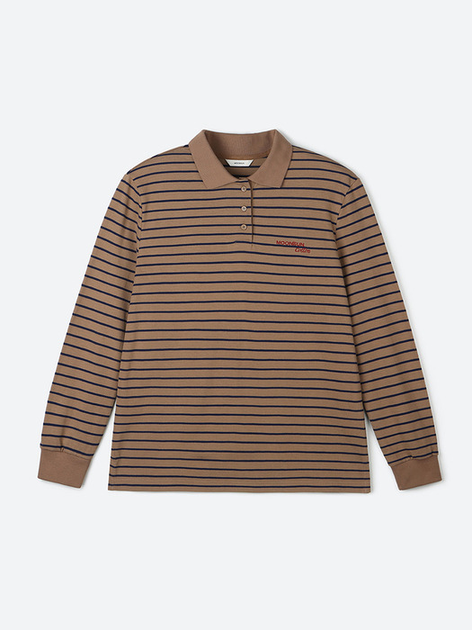 01 M.C UNISEX, Stripe PK Shirt / Beige