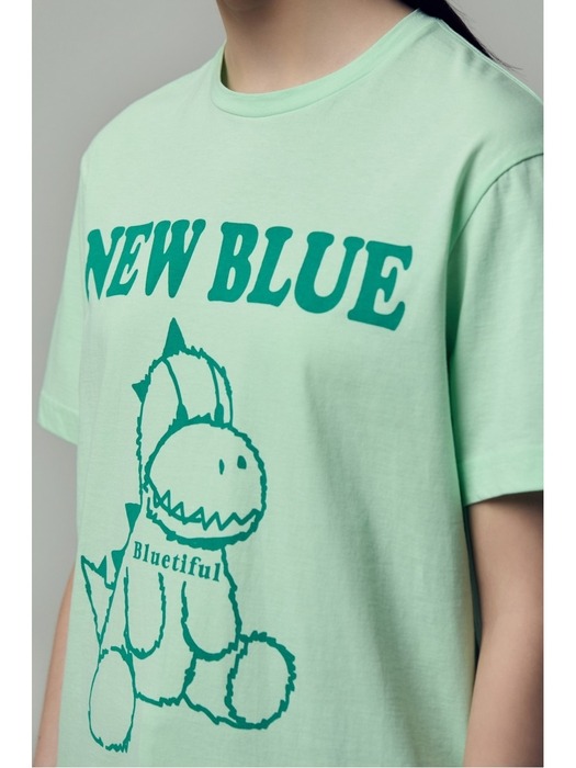 (PW2E1TTO0050PMT) 뉴 블루 디노 티셔츠