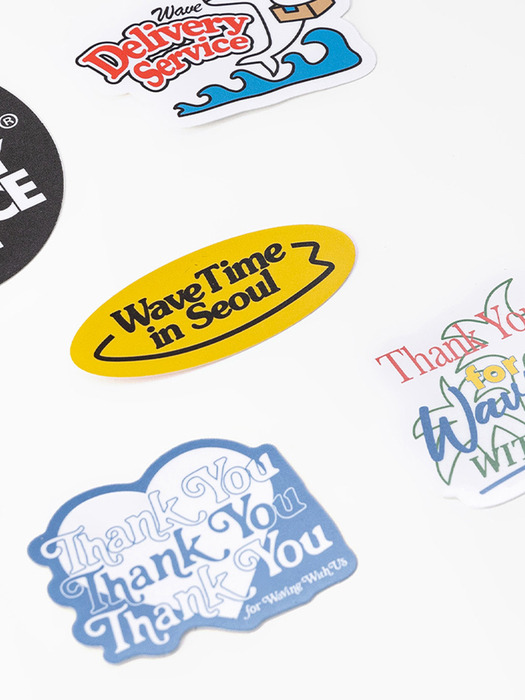 THANK YOU FOR WAVING WITH US STICKER PACK