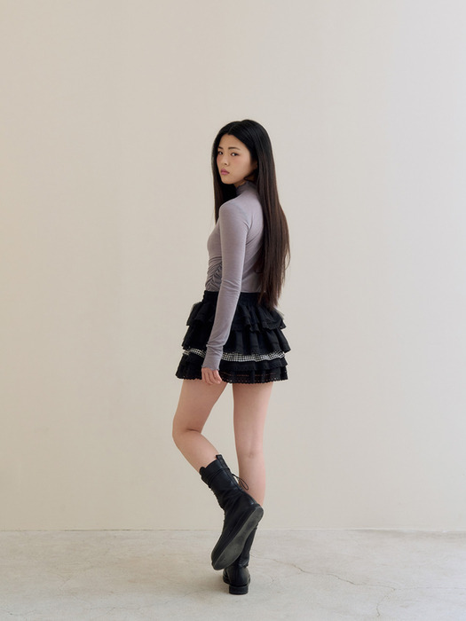 [2차][단독] Cancan Lace Mini Skirt_2 Color