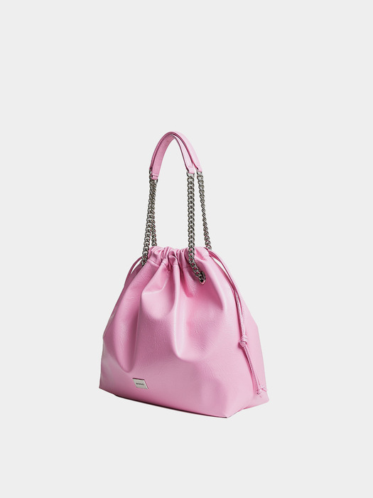 CH. SIDE TRAWSTRING BAG, PINK