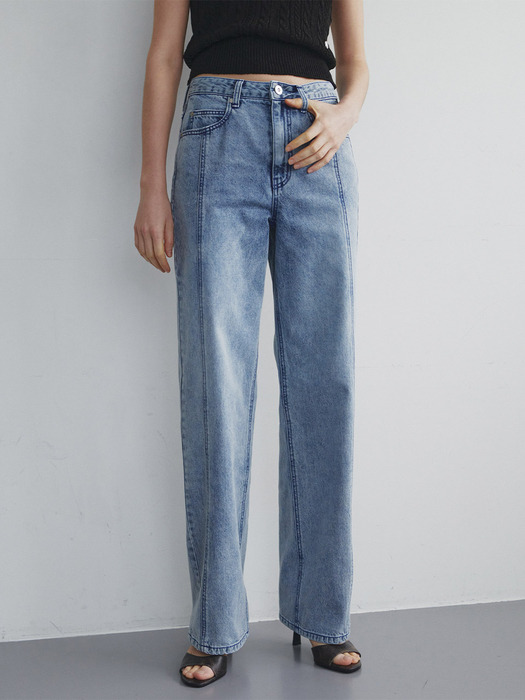 Panelled Straight Denim Pants SJ4ML763-22