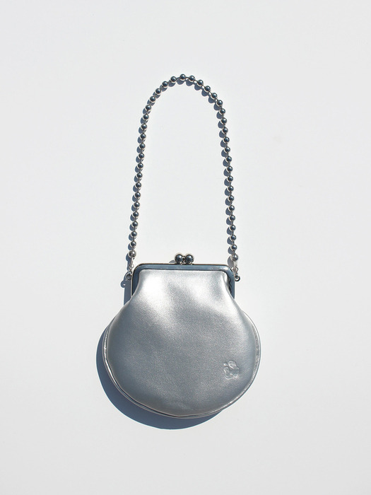 Scallop mini bag _ silver