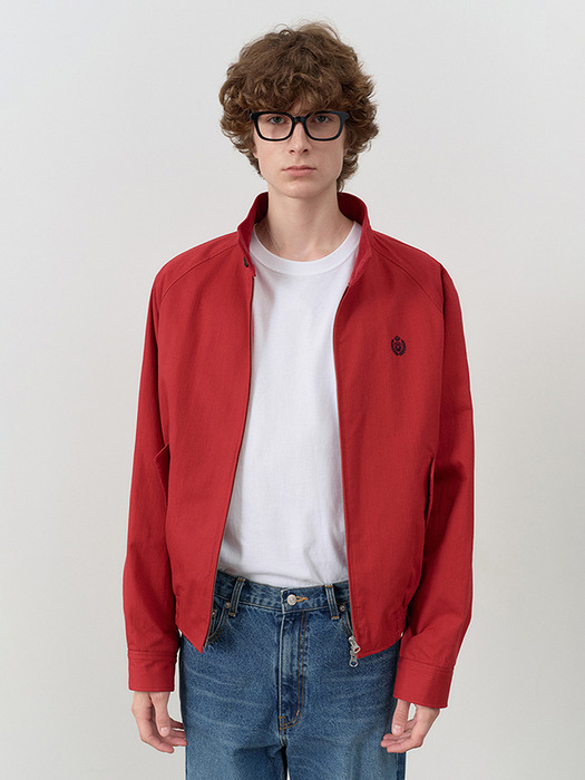 UNISEX CLASSIC HARRINGTON JACKET RED_M_UDJU4C107R2