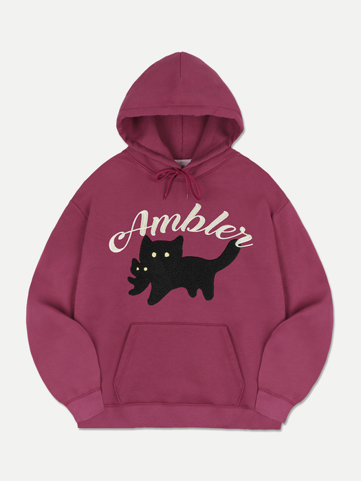 Black cat Hoodie AHP1114 (Purple)