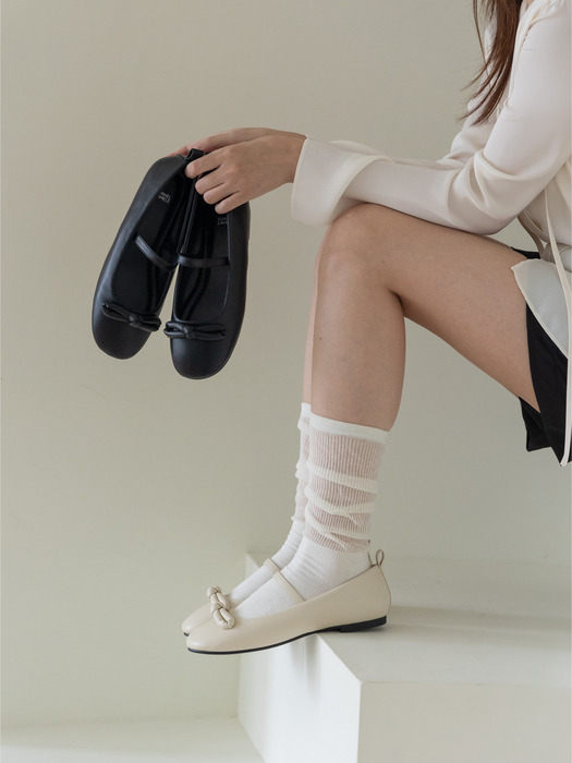 [W컨셉]포멜 플러피 플랫1cm (2colors)