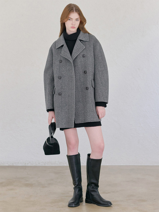 24FN casual handmade half coat [CHA]