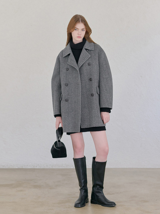 24FN casual handmade half coat [CHA]