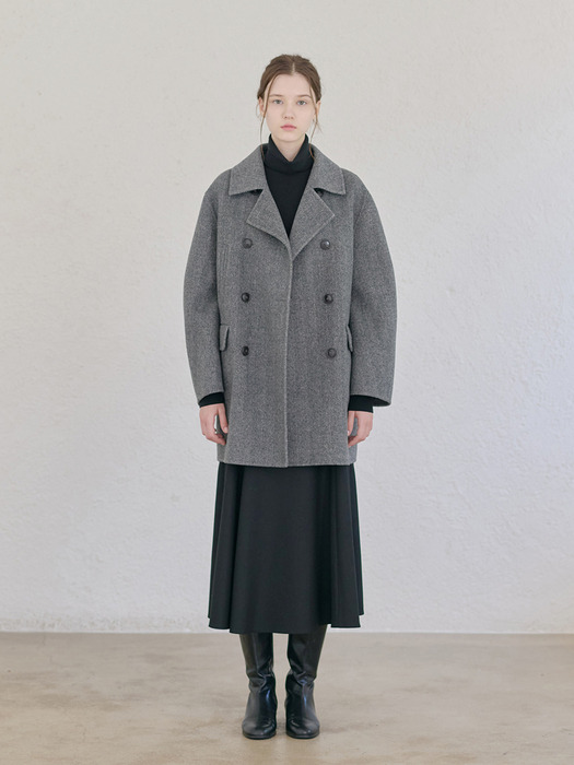 24FN casual handmade half coat [CHA]