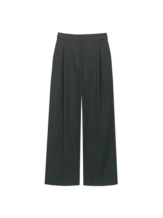 Cotton Wide Tuck Pants VW4WL353_2color