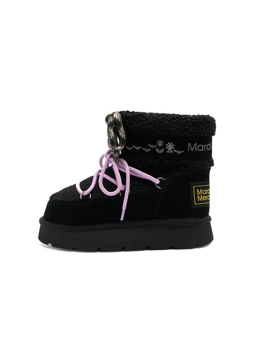 LUNE BOOTS SHOELACE SET_BLACK