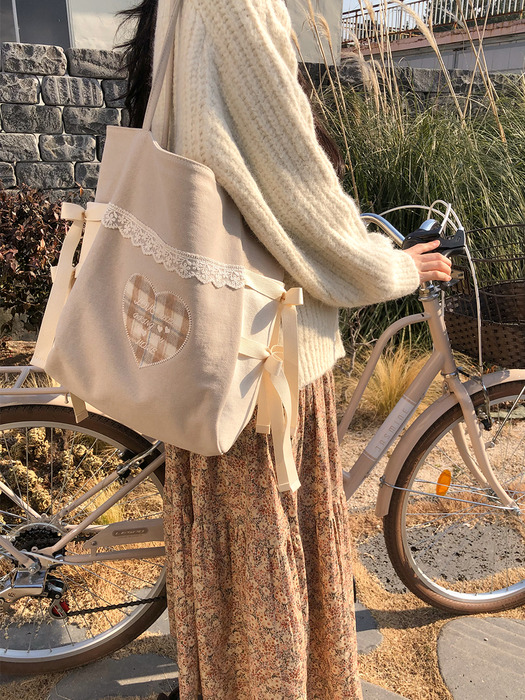 A letter bag_beige