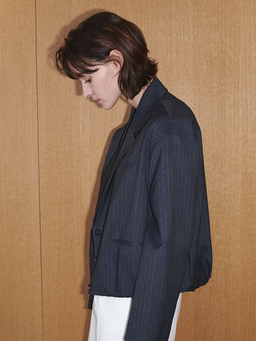 Striped Blouson Jacket SW5SJ109-13