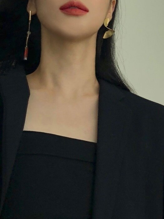 Gold Wave Earring