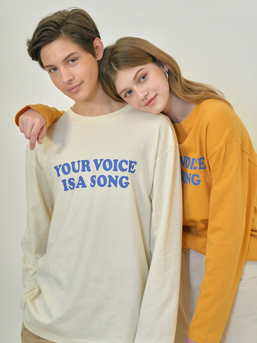 YOUR VOICE LONGSLEEVE TEE (MUSTARD)