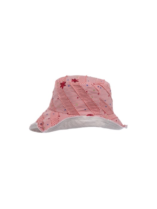 Reversible bucket hat - Taffeta red
