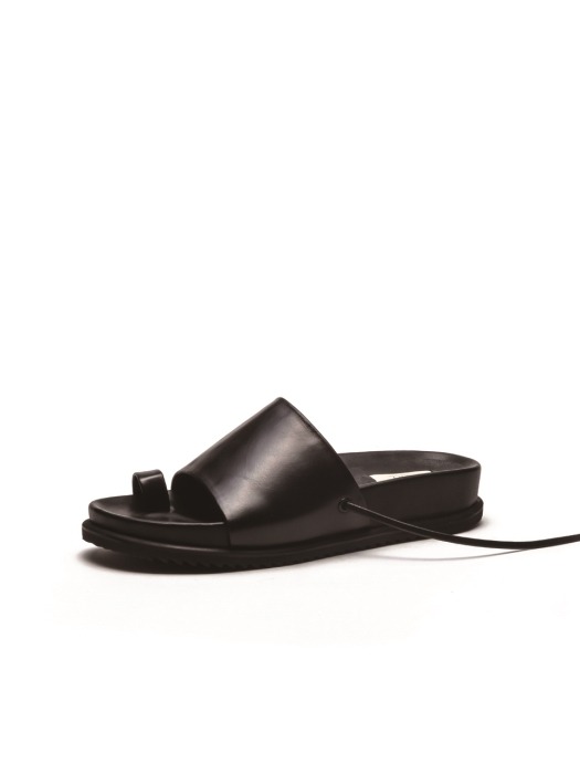 2 way Flat Sandal - black