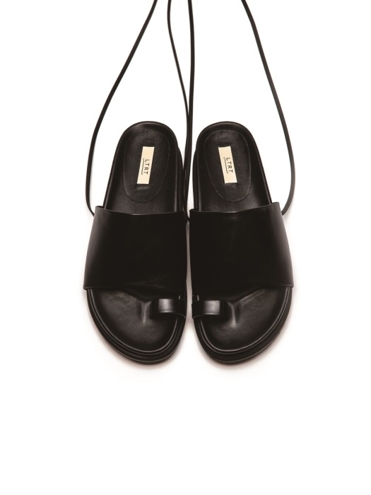 2 way Flat Sandal - black