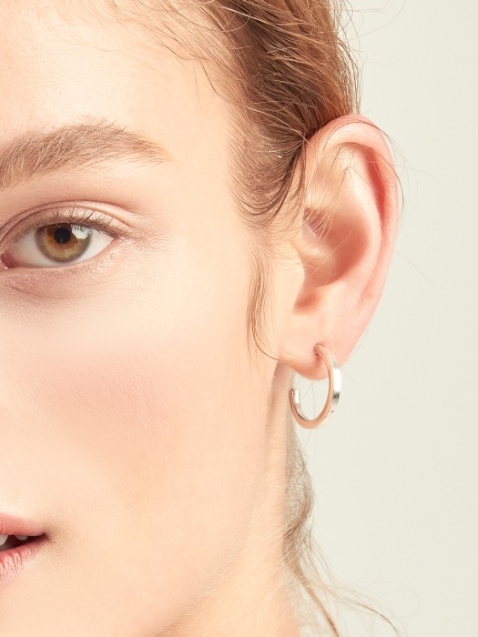 simple edge earring