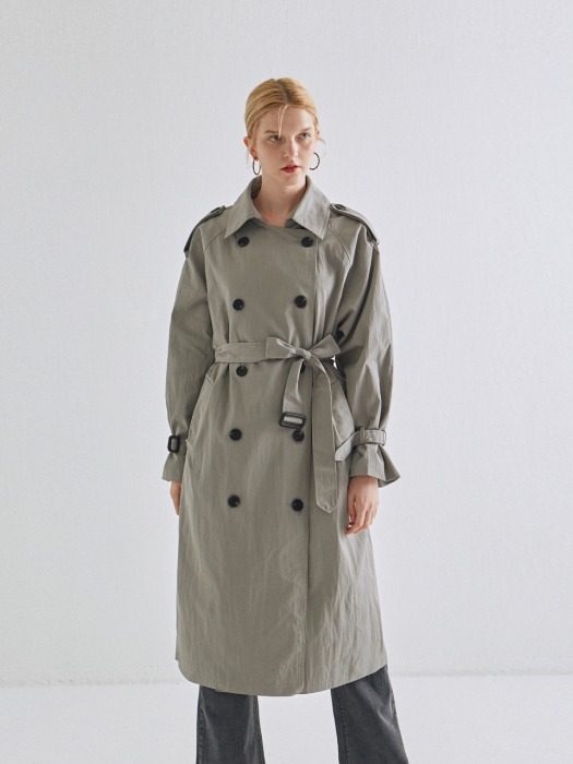CLASSICAL DOUBLE TRENCH COAT_GRAY