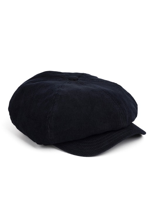 PL CORDUROY NEWSBOY CAP (navy)