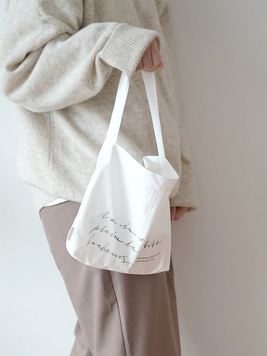 bonheurs mini bag - white