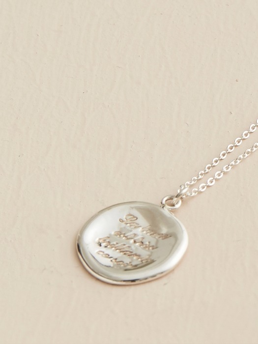 lettering necklace