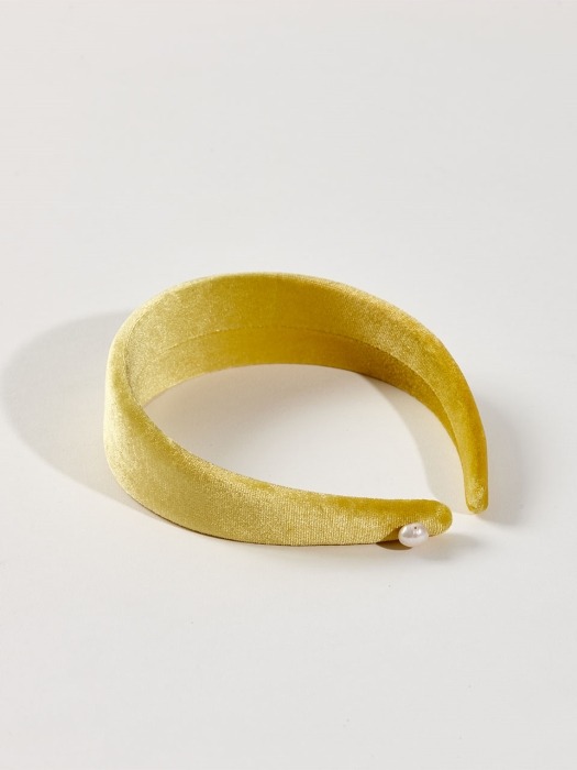 Mimosa Yellow Velvet Headband