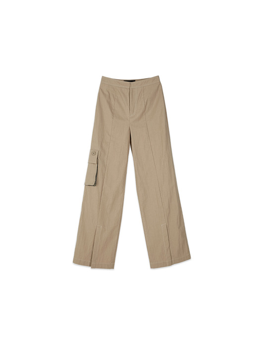 DANIELLE BUTTON POCKET PANTS apa324w(SAND BEIGE)