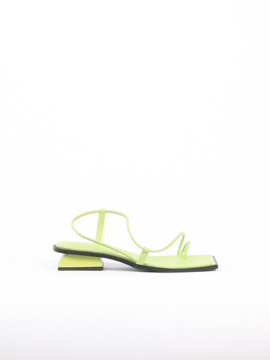 Aida Sandals Leather Lime