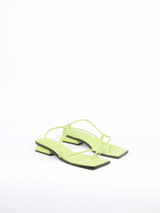 Aida Sandals Leather Lime