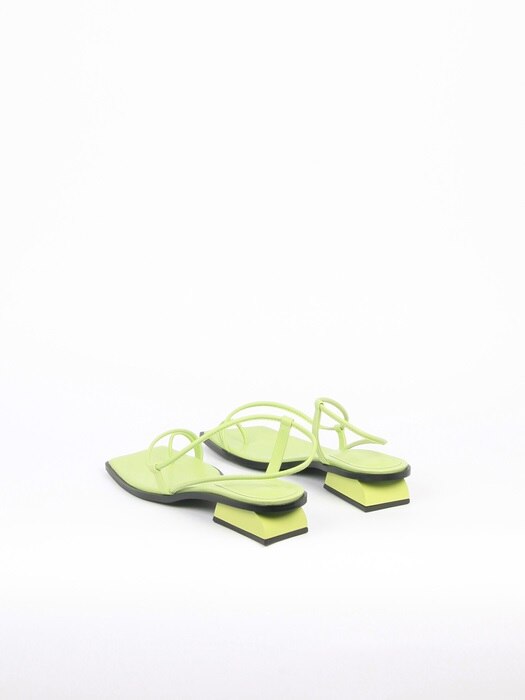 Aida Sandals Leather Lime