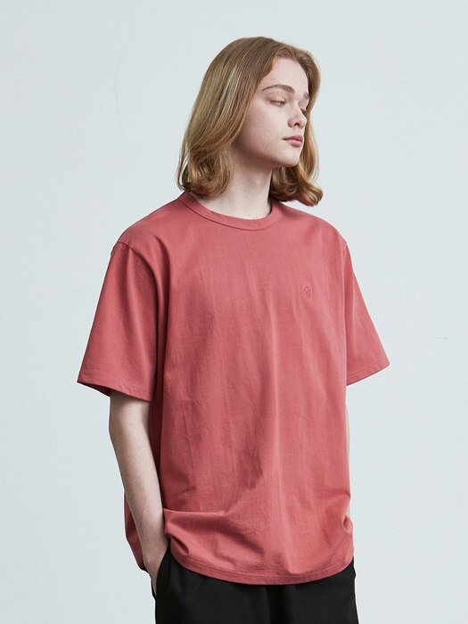 16color premium cotton t-shirt (red)