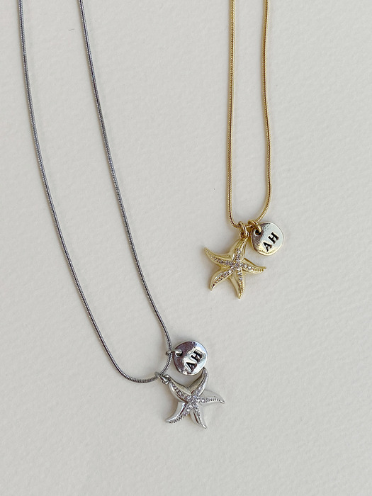 Starfish necklace (2color)