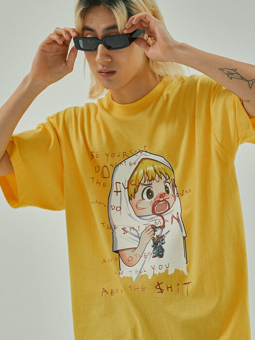 Lipstick tee_Yellow