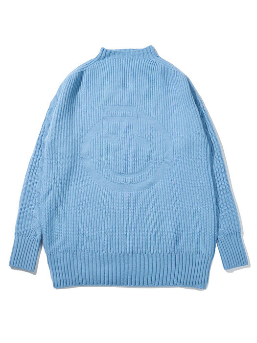 SMILE CABLE WOOL KNIT TOP_L/BLUE (EETZ3NTR06W)