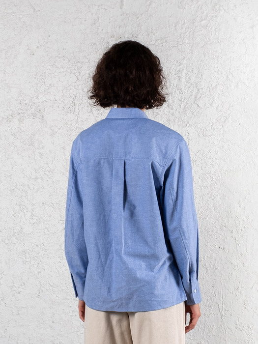 Two Pockets Atelier Shirts (Light Blue)