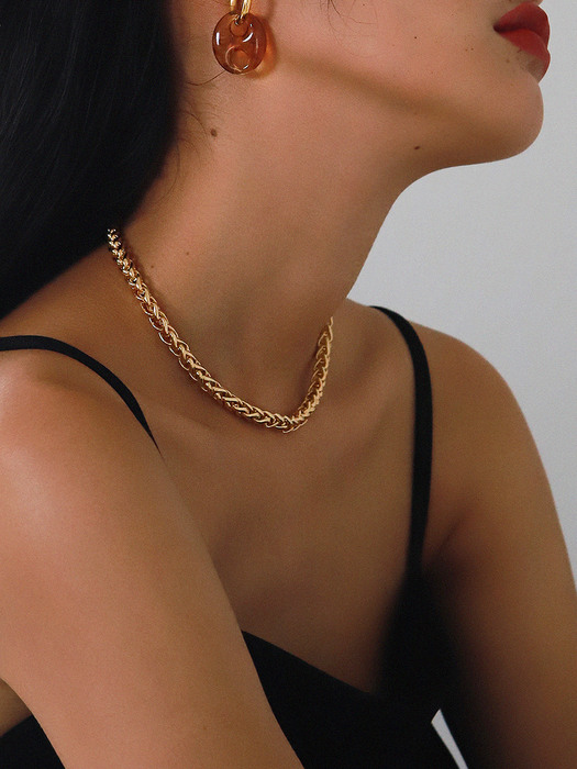 Glam Rope chain Necklace Gold