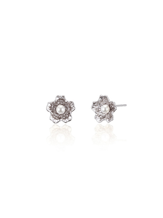 [silver925]elly flower earring