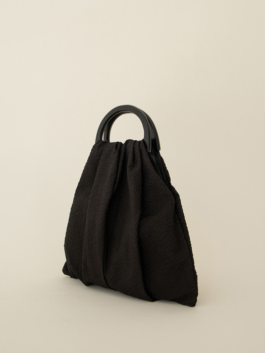 SS21 Wood Handle Mini Tote Black