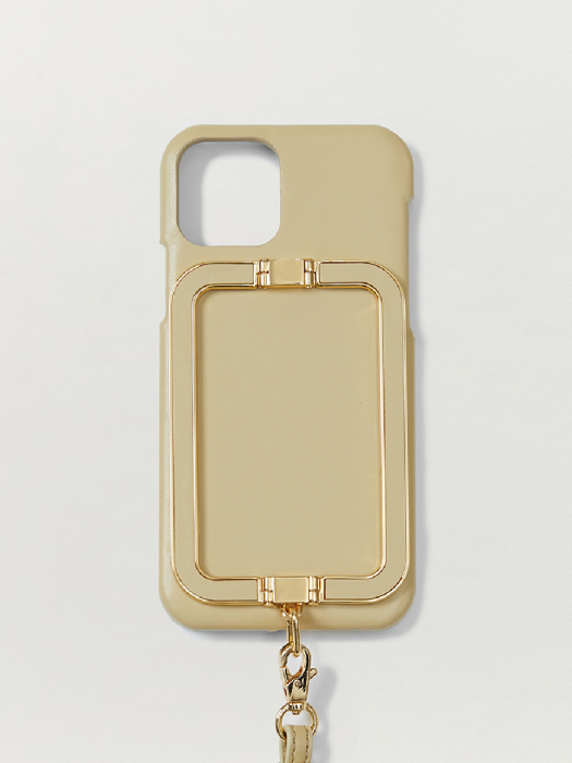 Phone Case with Leather Strap Liney Beige