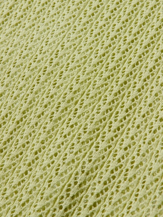 Crop mood knit_Yellow green